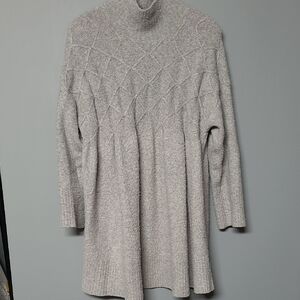 Free People Light Gray Cowl Neck Sweater